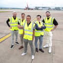 Dale of Top Cat in Kirkintilloch (left) with Beatson Ballbusters