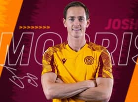 Josh Morris has signed a two-year contract with Motherwell (Pic courtesy of Motherwell FC)