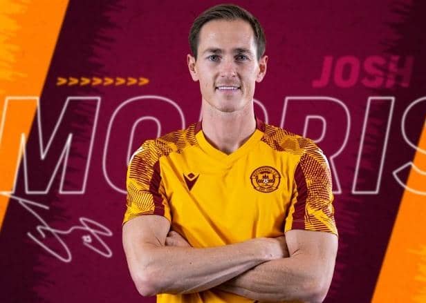 Josh Morris has signed a two-year contract with Motherwell (Pic courtesy of Motherwell FC)
