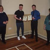 MSP Rona Mackay presents Duke of Edinburgh Award to Boys' Brigade at Bishopbriggs