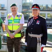 Provost Renwick with Robert Campbell and Jill Young.