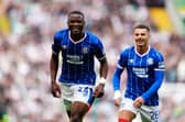 Rangers' Olwethu Makhanya (left), who was happy to take on advice and guidance from Rangers great Richard Gough as his fledgling Ibrox career goes from strength to strength