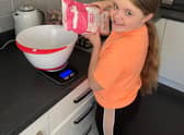 Madison Dickson baking for charity