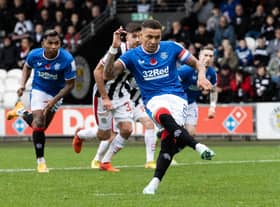 James Tavernier rescued a point for Rangers with this late 84th-minute penalty.