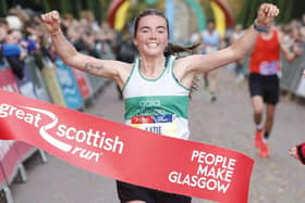 Katie Rourke finished first in the women’s half-marathon at this year’s Great Scottish Run in a time of 01:16:49 (Photo: Jeff Holmes/Great Scottish Run)