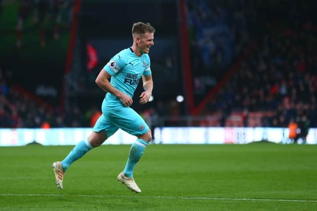 Matt Ritchie controlled his celebrations when he scored a last-minute equaliser against the Cherries in 2019. (Photo by Jordan Mansfield/Getty Images)