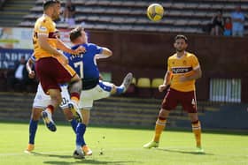 Tony Watt in action for Motherwell against Annan Athletic