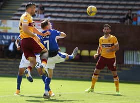 Tony Watt in action for Motherwell against Annan Athletic