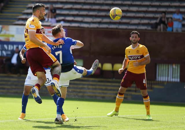 Tony Watt in action for Motherwell against Annan Athletic