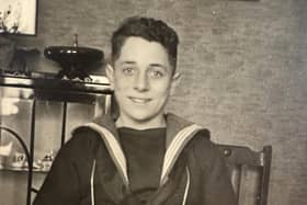 Robin's Campaign to trace surviving Battle of the Atlantic veterans is named after Robin Boodle. He is shown here as a boy sailor from the early 1940's during a rare home visit.