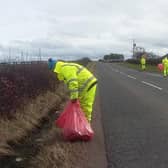 The council’s litter clearing project on roads in Clydesdale will continue tomorrow (Saturday).