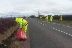 The council’s litter clearing project on roads in Clydesdale will continue tomorrow (Saturday).