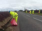 The council’s litter clearing project on roads in Clydesdale will continue tomorrow (Saturday).