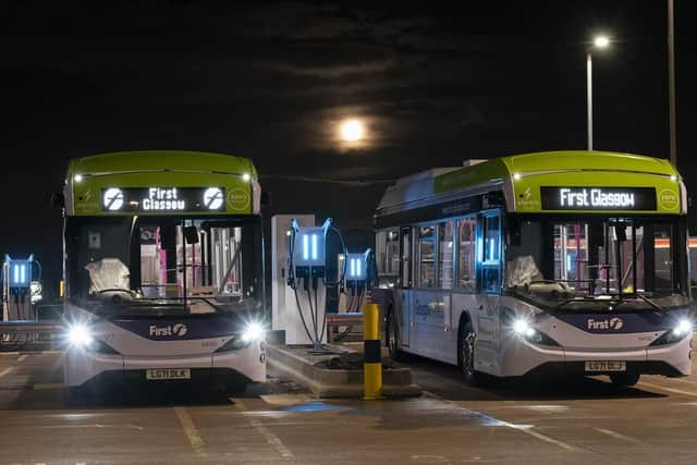 First Glasgow, which has ordered dozens of electric buses, said capping fares at £2 would mean passengers paying more for shorter journeys. Picture: First Glasgow