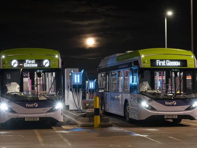 First Glasgow, which has ordered dozens of electric buses, said capping fares at £2 would mean passengers paying more for shorter journeys. Picture: First Glasgow