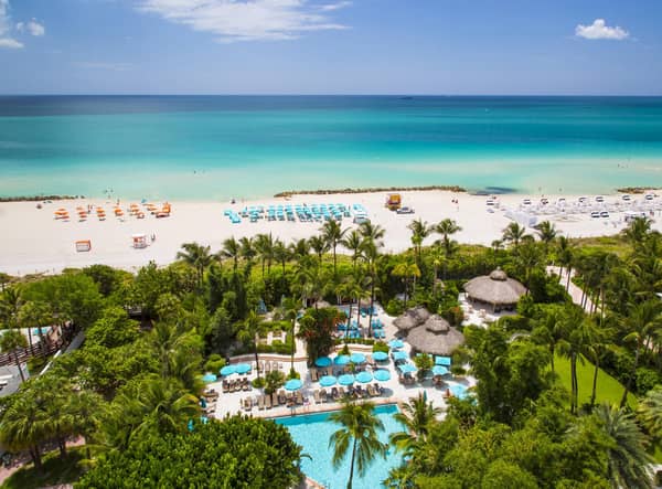 Stunning view from an 'Oceanfront' room at The Palms Hotel & Spa. Image: J Kevin Foltz