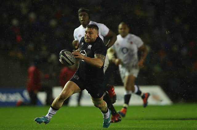 Rory Sutherland in action for Scotland (Pic by Getty Images)