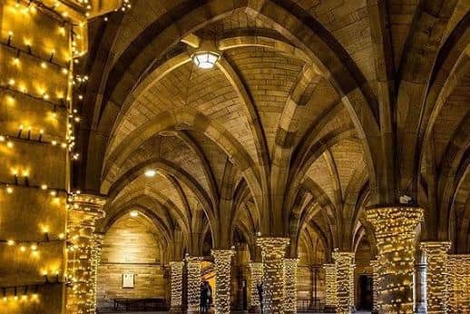 Cloisters adorned with twinkling lights took the top spot.