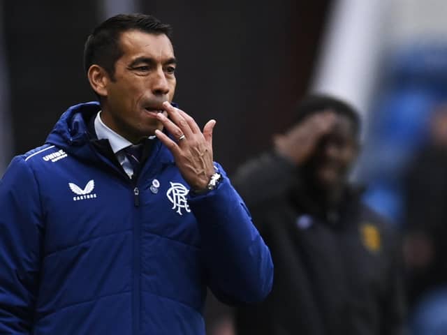 Rangers manager Giovanni van Bronckhorst is under pressure following a poor run of form. (Photo by Rob Casey / SNS Group)