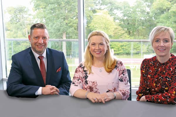 Vivien Currie, centre, is stepping down from her role at Hamilton Racecourse