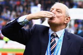 Rangers manager Walter Smith celebrates trophy success with the Ibrox giants. (Photo by Jeff J Mitchell/Getty Images)