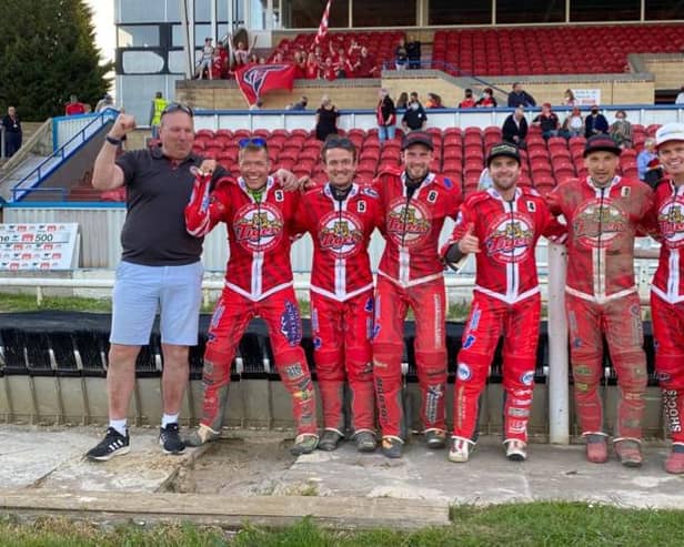 Glasgow Tigers celebrate their victory over Kent Kings