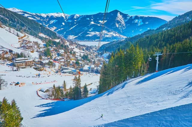 Skiing at Zell am See.