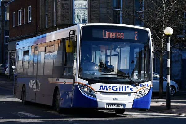 McGill's bus said that taking bus services in Glasgow under public control would be tantamount to "theft of private business"  Pic: Michael Gillen