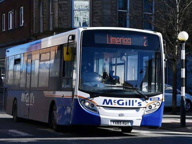 McGill's bus said that taking bus services in Glasgow under public control would be tantamount to "theft of private business"  Pic: Michael Gillen