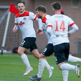 Goals by Ally Love and David Goodwillie preserved Clyde's League 1 status (pic: Craig Black Photography)