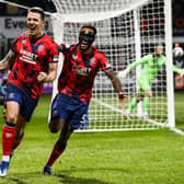 Ryan Jack celebrates scoring Rangers' opener in the 5-0 win over Dundee at Dens Park. (Photo by Rob Casey / SNS Group)