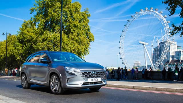 The Hyundai Nexo is one of only two FCEV passenger cars on sale in the UK