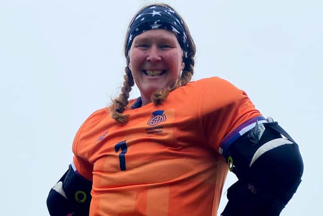 Alison Hosie will represent her country in the women’s 45s squad