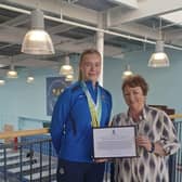 Rona Mackay with Commonwealth Games medal winner Katie Shanahan from Bishopbriggs