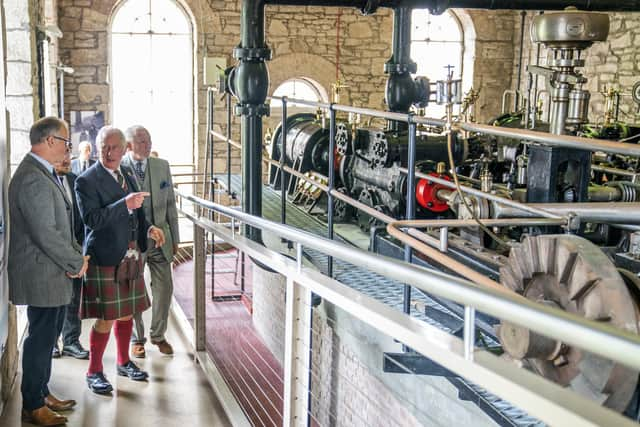 Prince Charles enjoyed finding out about site's history.