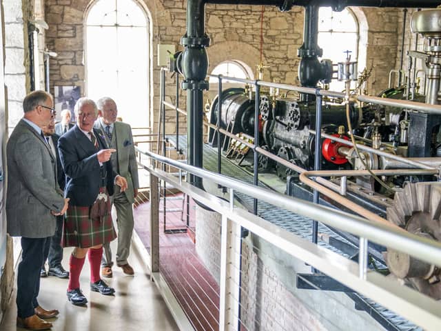 Prince Charles enjoyed finding out about site's history.