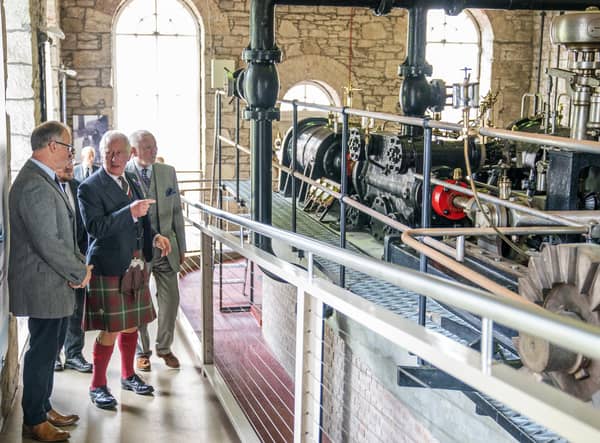 Prince Charles enjoyed finding out about site's history.