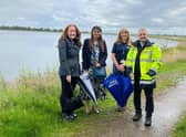 West Scotland MSP Pam Gosal MSP visits the Milngavie Reservoirs