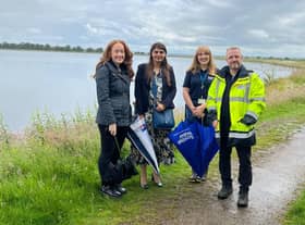 West Scotland MSP Pam Gosal MSP visits the Milngavie Reservoirs