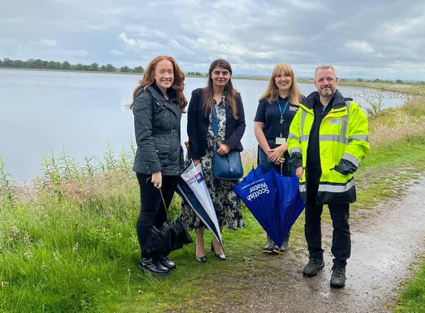 West Scotland MSP Pam Gosal MSP visits the Milngavie Reservoirs