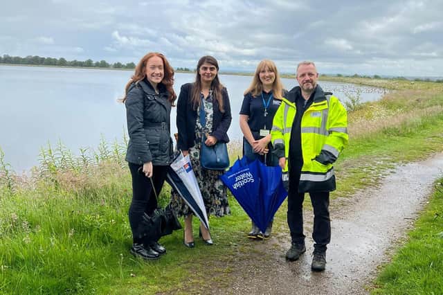 West Scotland MSP Pam Gosal MSP visits the Milngavie Reservoirs