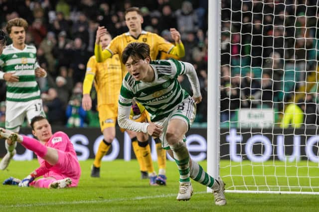 Kyogo Furuhashi was among the goalscorers for Celtic against Livingston but Postecoglou believed his team should have scored more.