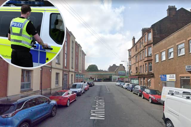 Police received a report of a suspicious package, which found within a premises on Milnbank Street in Glasgow.