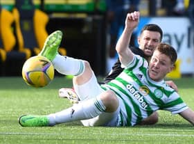 Celtic's James McCarthy may be down, but Stiliyan Petrov says he shouldn't be counted out, with understandable reasons for his poor showing  in his first start that ended with a 1-0 loss for Ange Postecoglou's men in Livingston.  (Photo by Ross MacDonald / SNS Group)