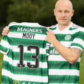 Australia international Aaron Mooy signs for Celtic at Lennoxtown.  (Photo by Alan Harvey / SNS Group)