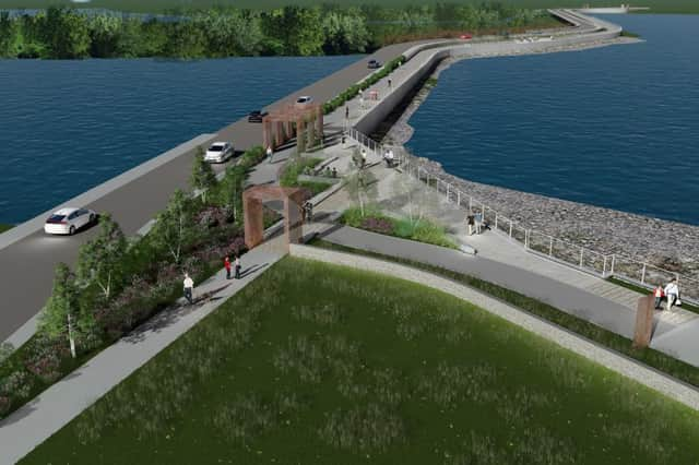 An artist's impression of how the new promenade will look