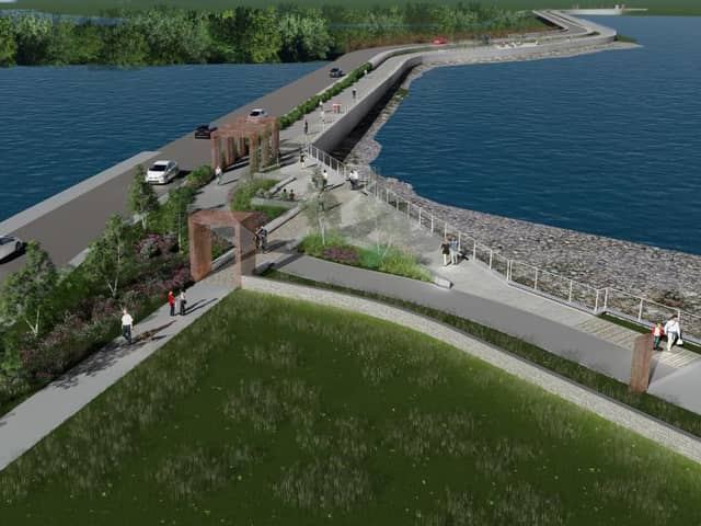 An artist's impression of how the new promenade will look