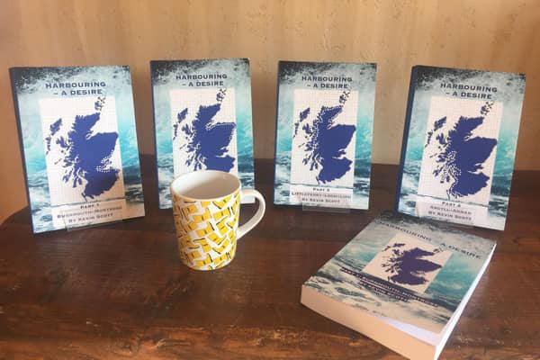 The four volumes of Harbouring A Desire, with 100% of the proceeds going to the RNLI