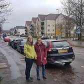 Resident Lynne McLean at the area concerned with her daughter who has severe mobility problems