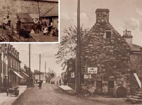 Old Tolbooth in Carnwath, had it survived, would have been the oldest of its kind in Scotland. Inset: the Carnwath Smiddy operated on site from the late 19th Century.
